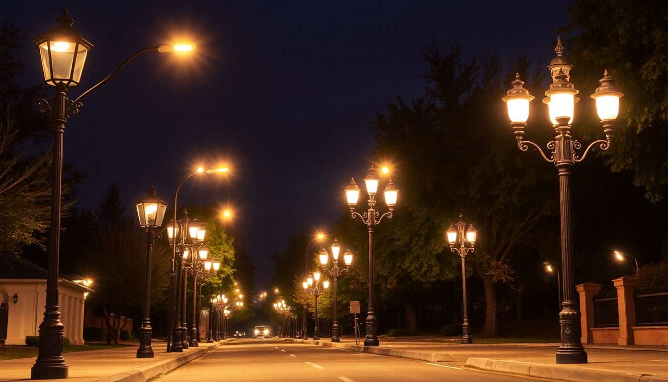 Lampadaires extérieurs : modèles et usages