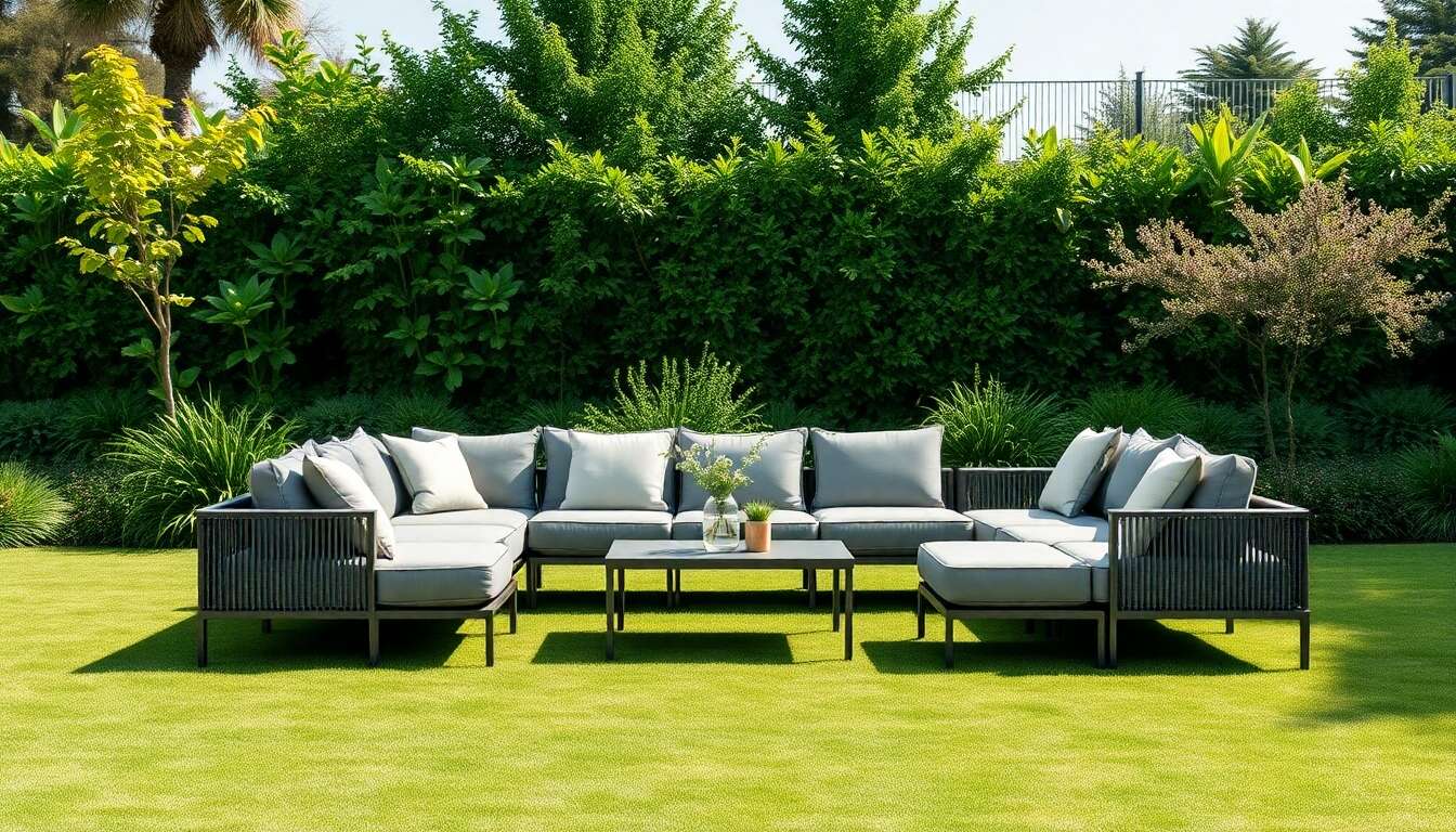 Salons de jardin modulables : flexibilité et style assurés