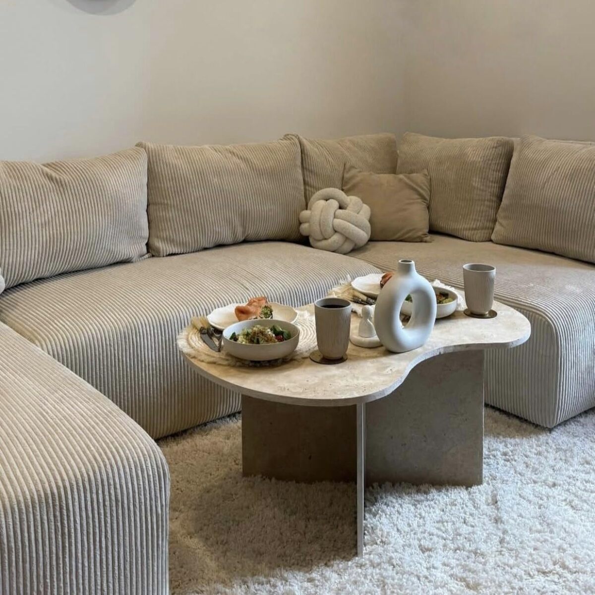 Avis : table basse travertin nuage, élégance unique