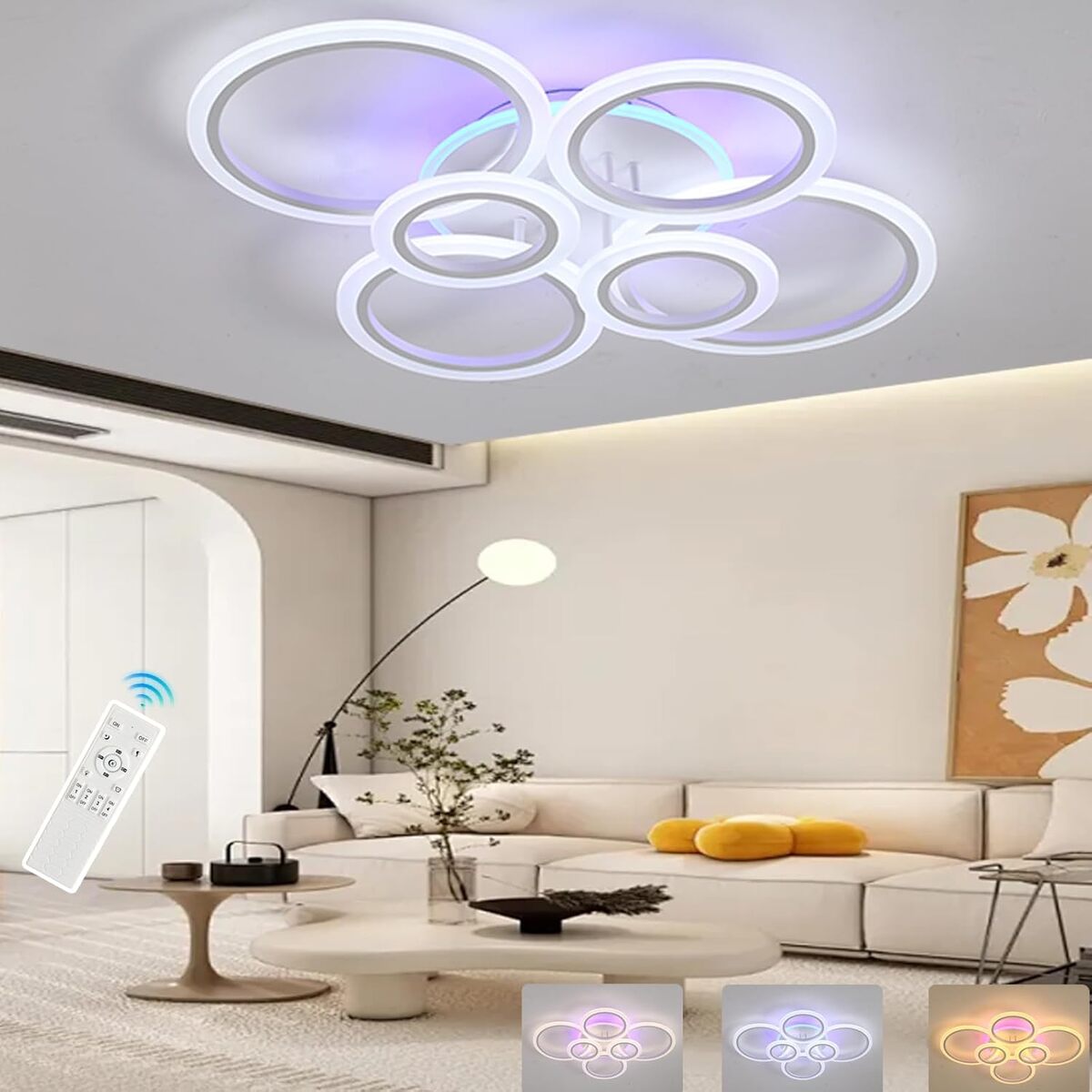 Test du plafonnier LED ZAITINZ : éclairage moderne et modulable