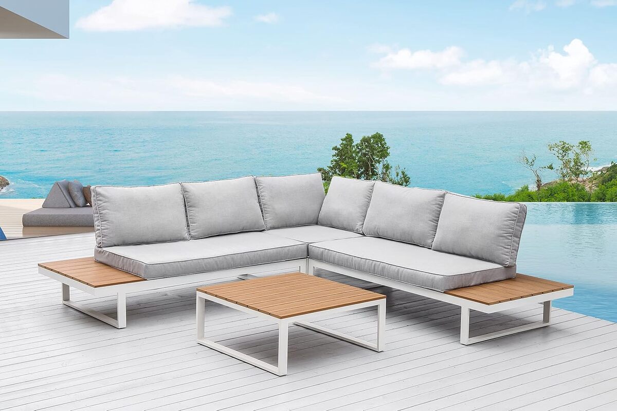 Test du salon de jardin en aluminium Stacy blanc : élégance et confort