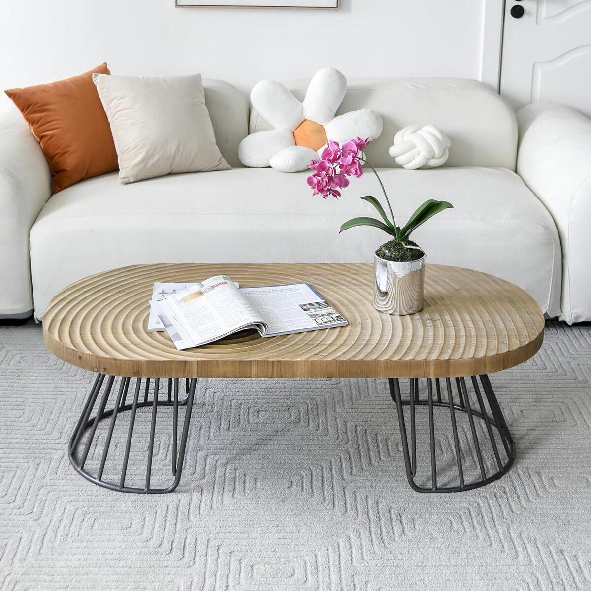 Test : table basse Zouron brun vintage au design faux aqua