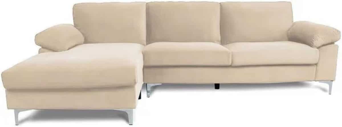 Avis sur le canapé d'angle Galway beige de Concept Usine : confort et élégance