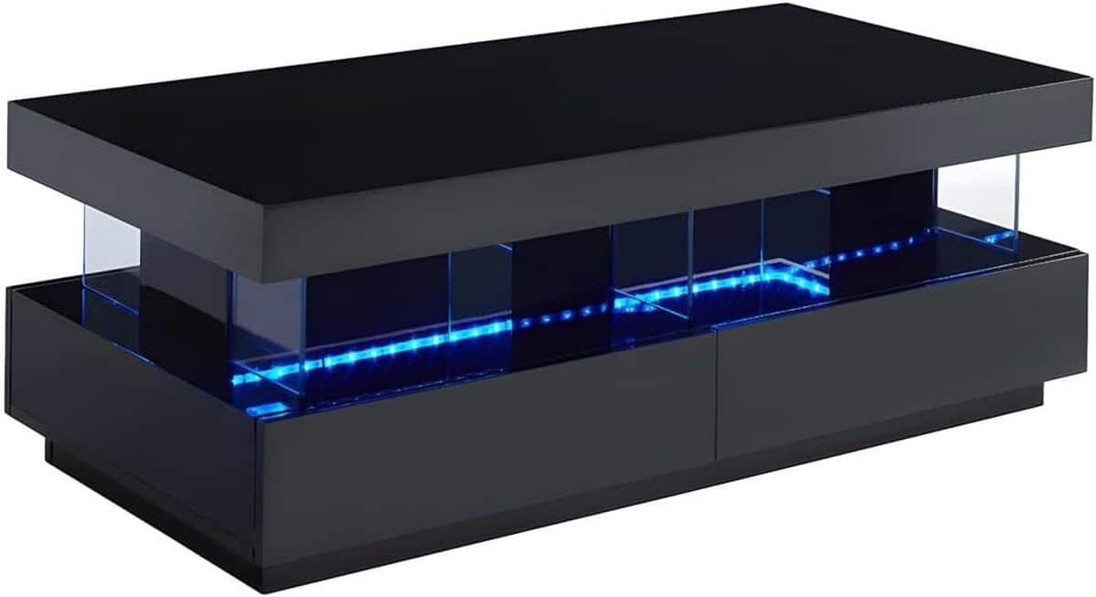Test : table basse Fabio II avec LEDs - pratique et moderne