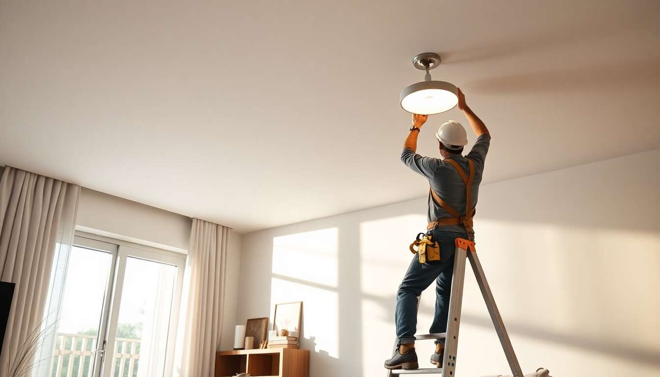 Les erreurs courantes à éviter lors de l'installation d'un plafonnier