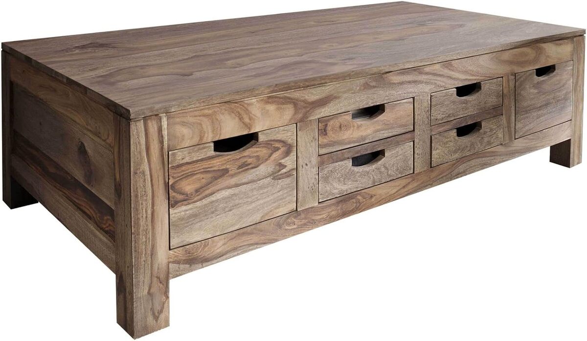 Avis sur la table basse en palissandre huilé Nature Grey de 135 cm