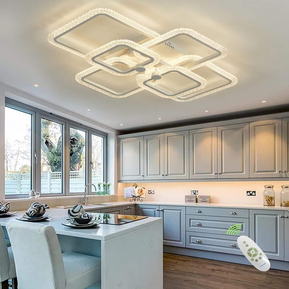 Test du plafonnier moderne HIHIHOMY : élégance et technologie à votre plafond