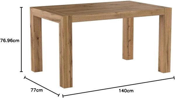 Mobili Fiver, Table à Manger Extensible, Iacopo, 140(220) x90 cm, Bois Rustique, pour 6-10 Personnes, Table Extensible pour Cuisine, Salon, Made in Italy