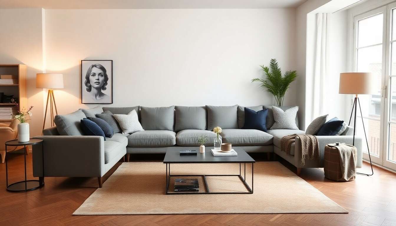 Positionner efficacement le canap&eacute; d'angle dans l'espace