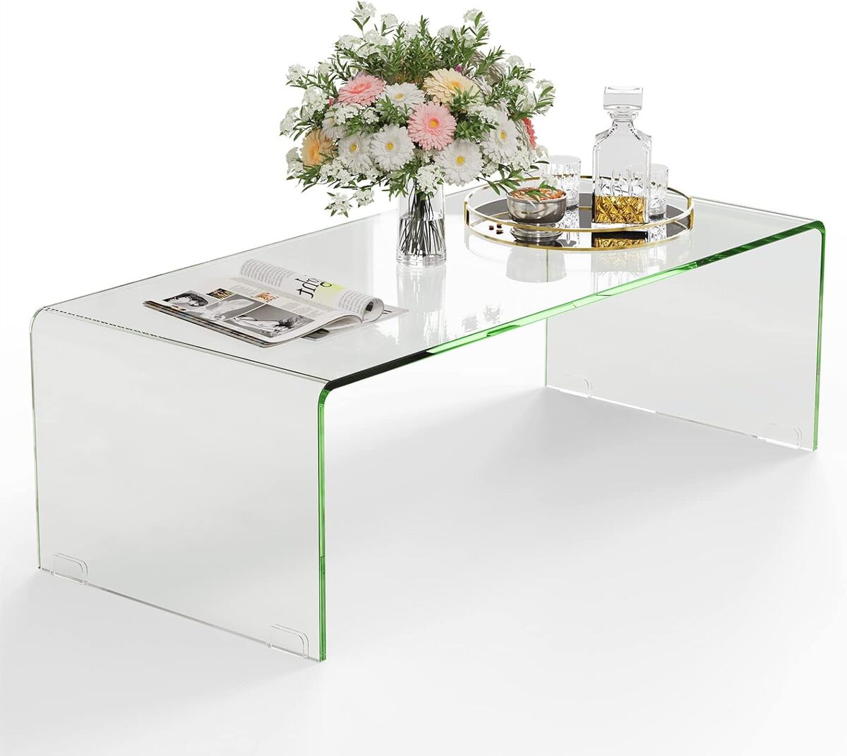 Avis sur la table basse Costway en verre trempé : élégance moderne