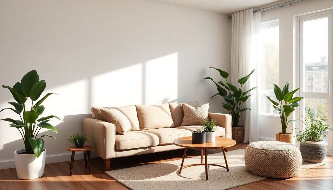 Optimiser l'espace en disposant le canap&eacute; contre un mur