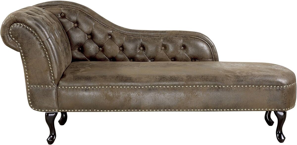 Avis sur la méridienne Chic Nimes en cuir PU daim marron