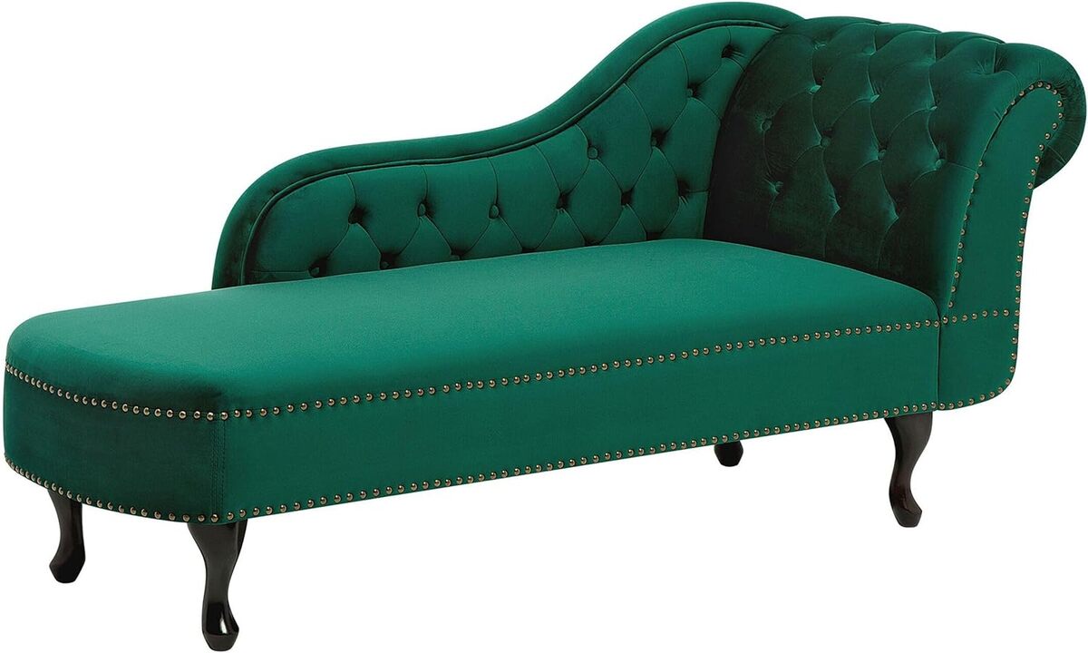 Avis sur la méridienne Nimes en velours vert glamour