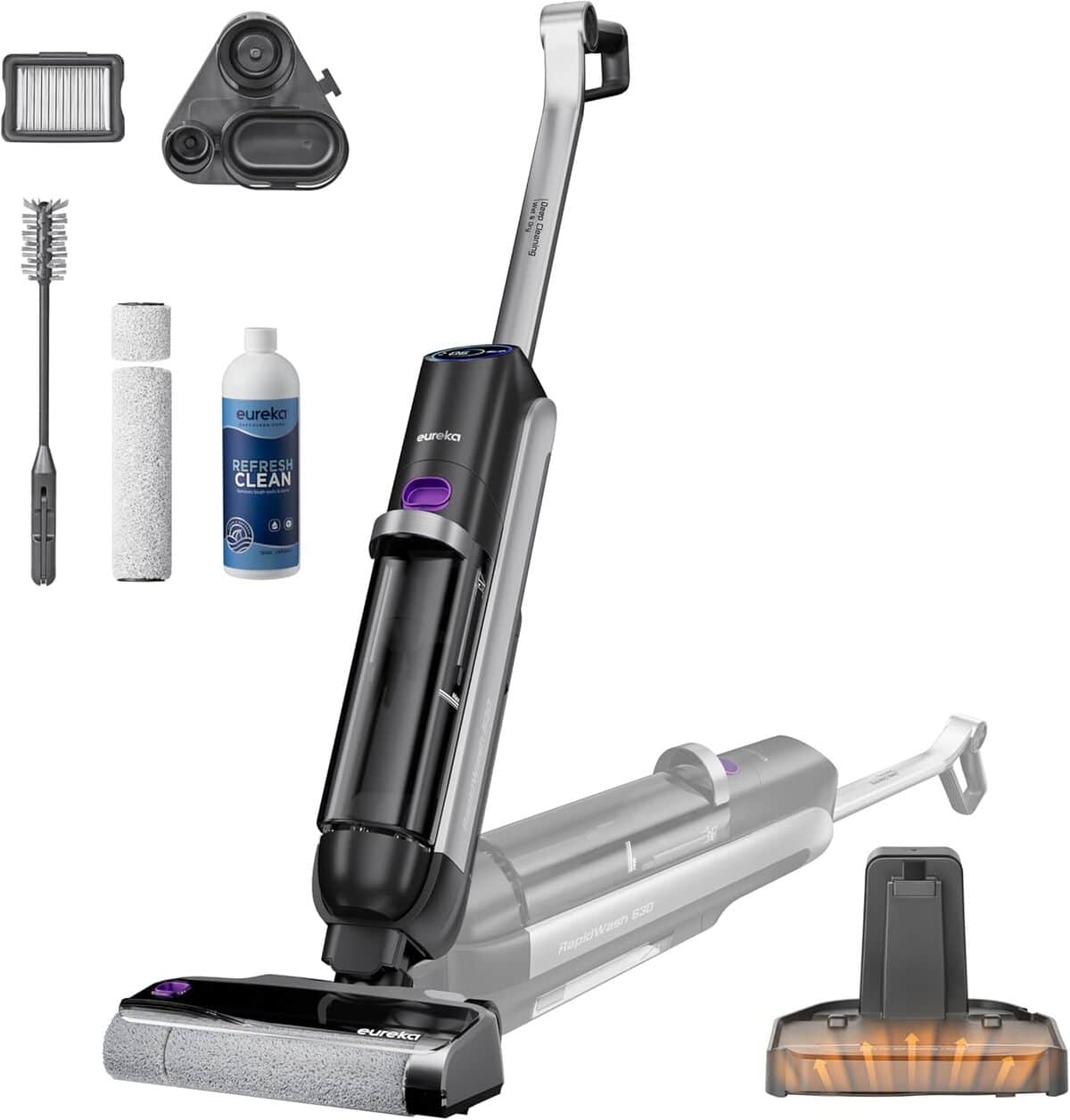 Test de l'Eureka RapidWash NEW630 : aspirateur laveur sans fil efficace