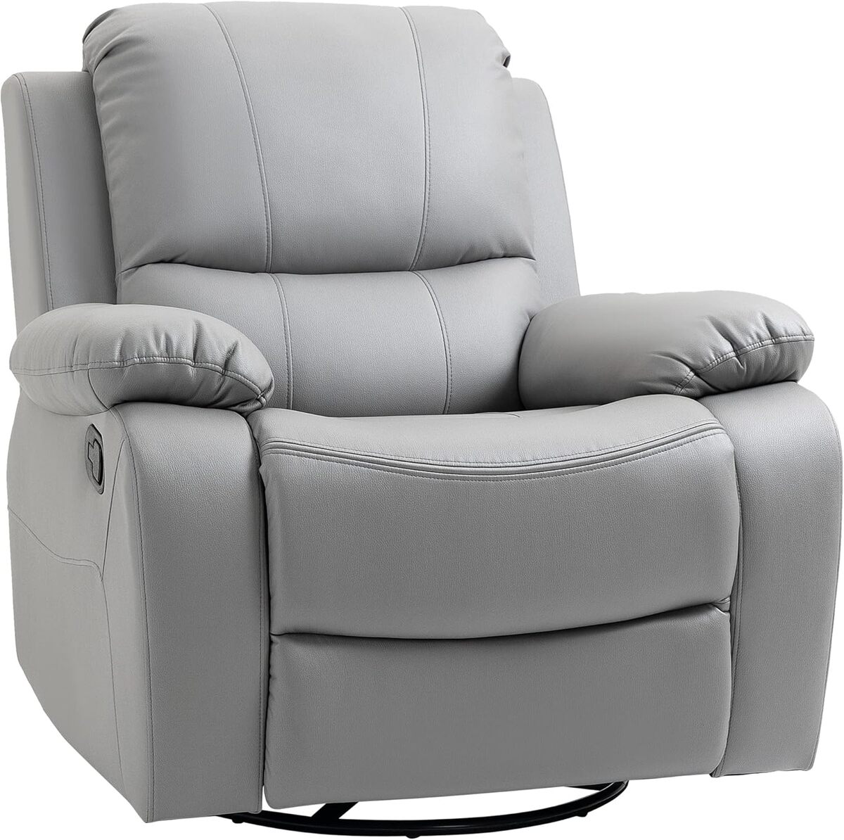 Test : fauteuil relax HOMCOM avec repose-pieds pivotant gris