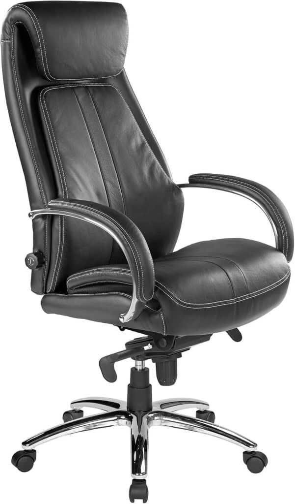 Test Kijng fauteuil de direction Throne : ergonomie et style en noir cuir