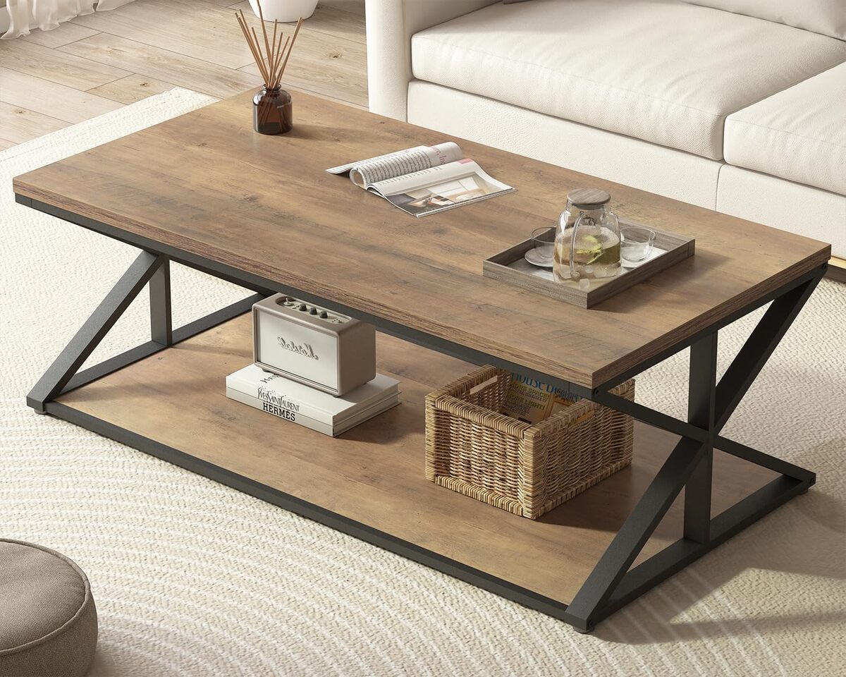 Test : table basse Launica en chêne rustique