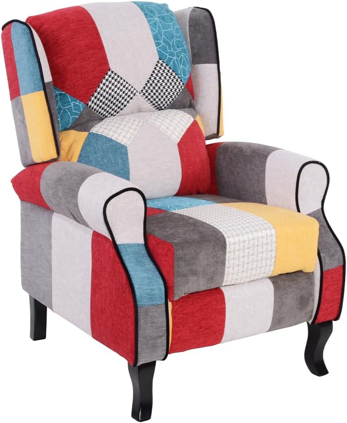 Avis sur le fauteuil Bakaji patchwork inclinable et confortable
