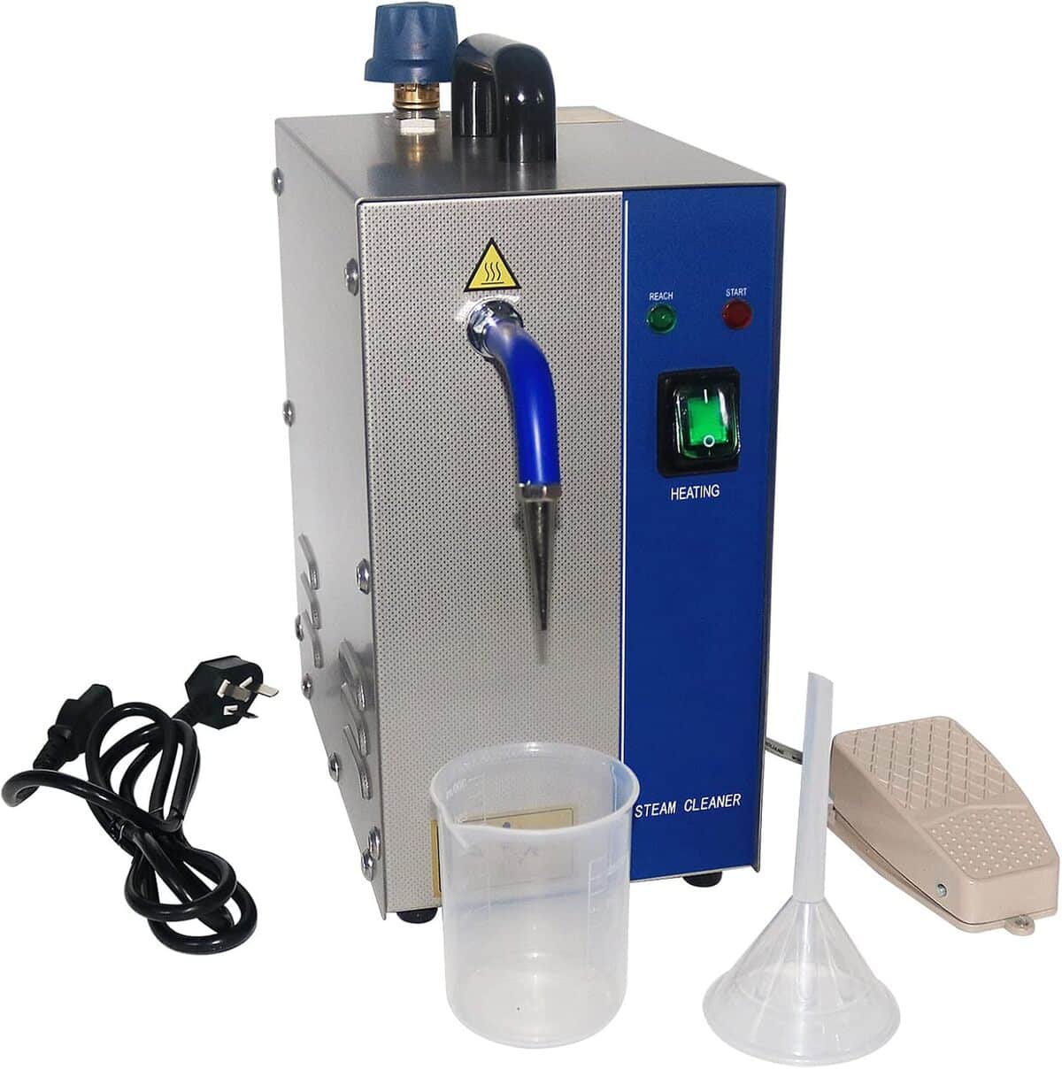 Test de la machine à vapeur 2L1300W pour bijoux en acier inoxydable