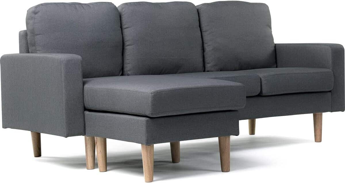 Test du canapé d'angle réversible Gabby 3 places - Habitat et Jardin