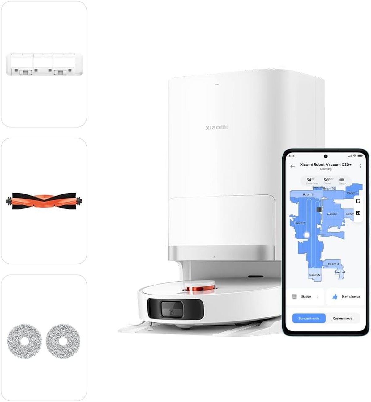 Test : xiaomi Robot Vacuum X20+ aspirateur multifonction