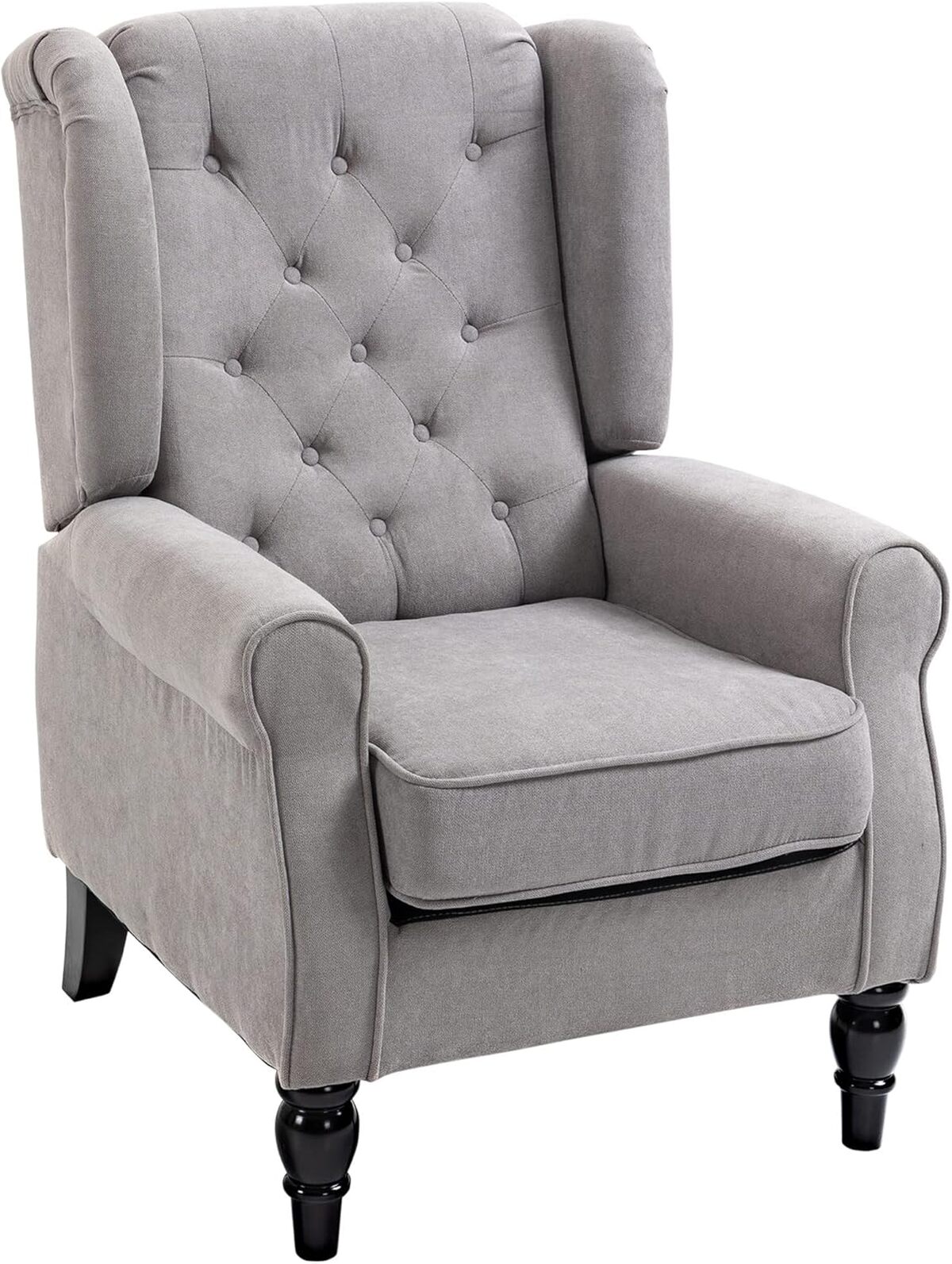 Avis sur le fauteuil capitonné HOMCOM gris : confort et style classique