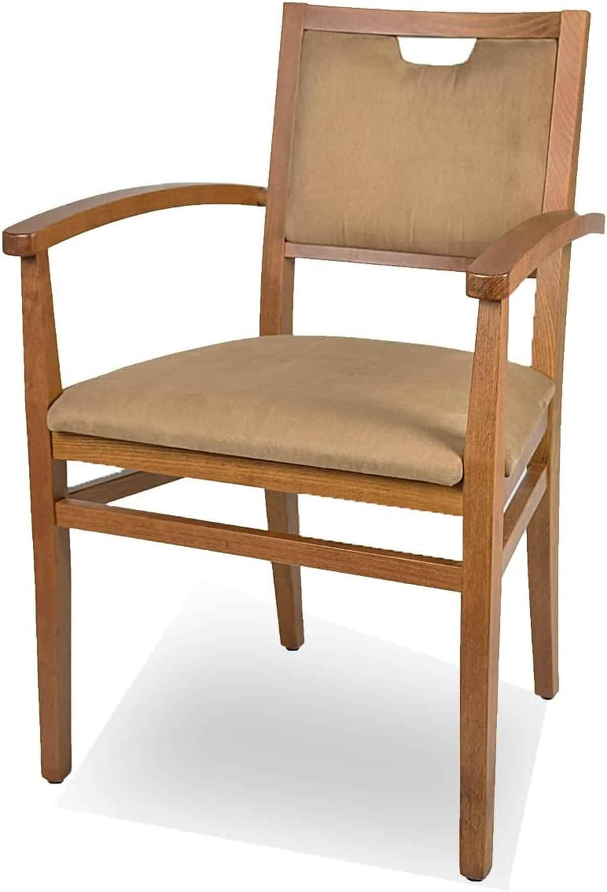 Test chaise avec accoudoirs ArredaSì en bois de hêtre