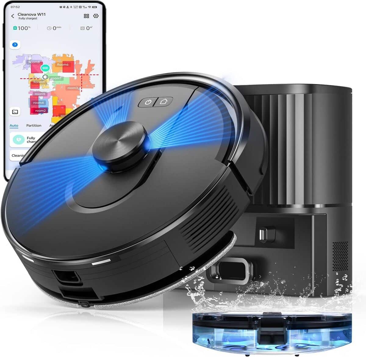 Test du Vexilar Cleanova W11 : robot aspirateur laveur puissant et intelligent