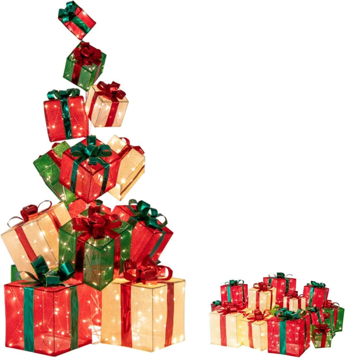 Avis sur la décoration de noël SOARS : boîte cadeau 170 cm, 450 LED