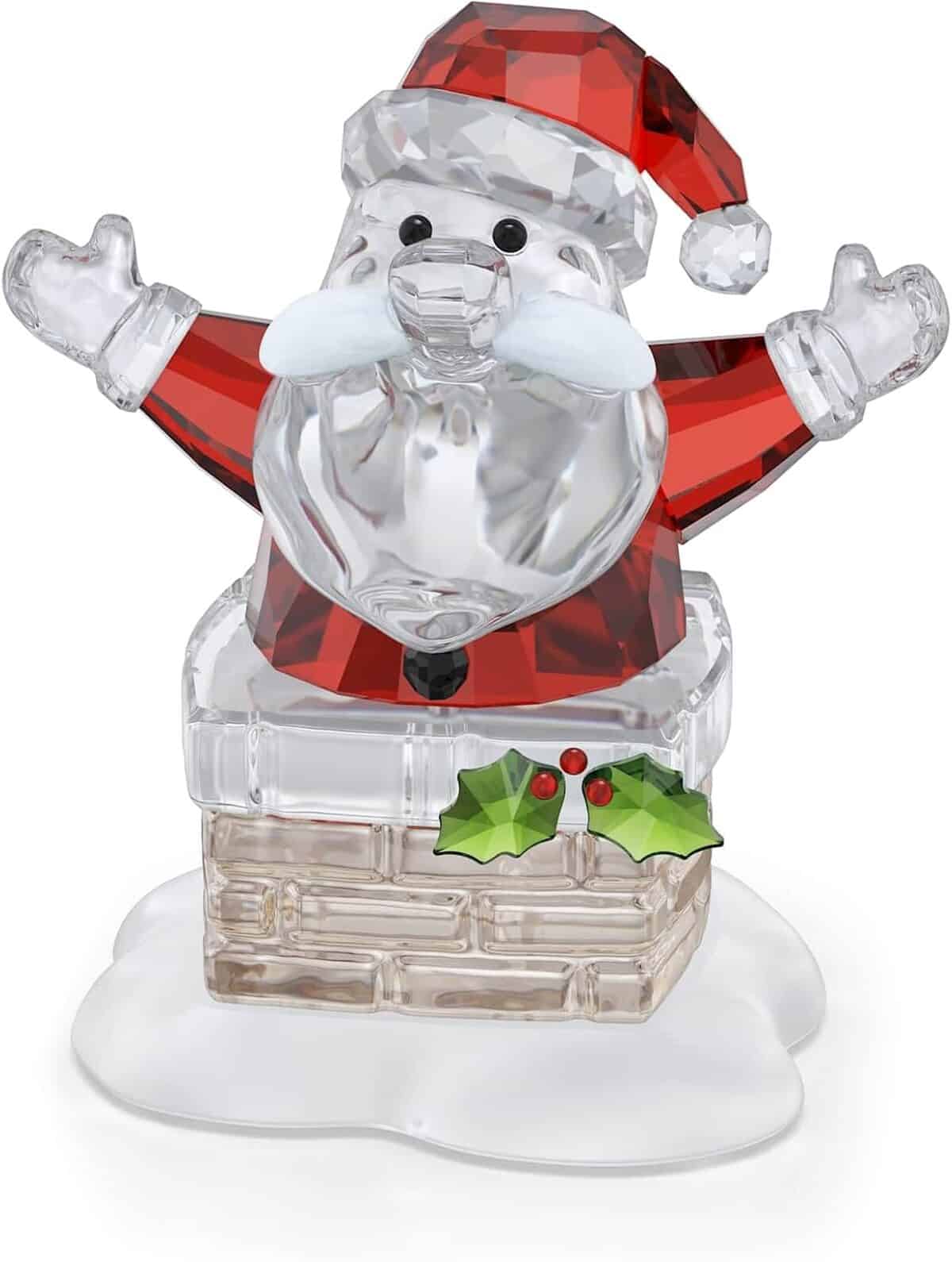 Avis sur la décoration Swarovski Holiday Cheers en cristal : père Noël et cheminée
