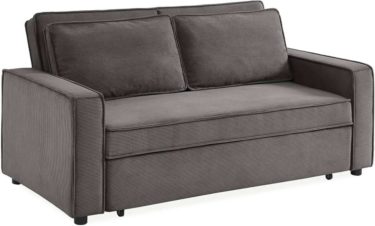 Test : canapé convertible 3 places Sweeek en velours gris