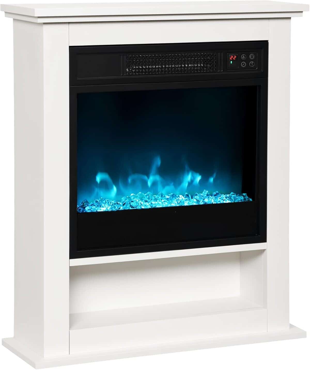 Test : cheminée électrique HOMCOM 1800W, effet flamme multicolore