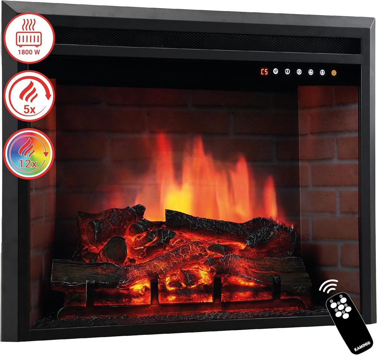 Test de la cheminée électrique encastrable Kaminio Luca 30 pouces