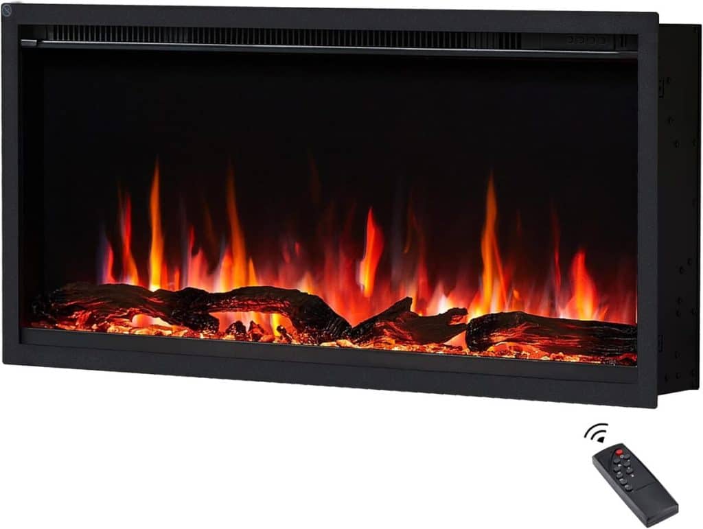 Test de la cheminée électrique encastrée FlameKo Avena 91 cm