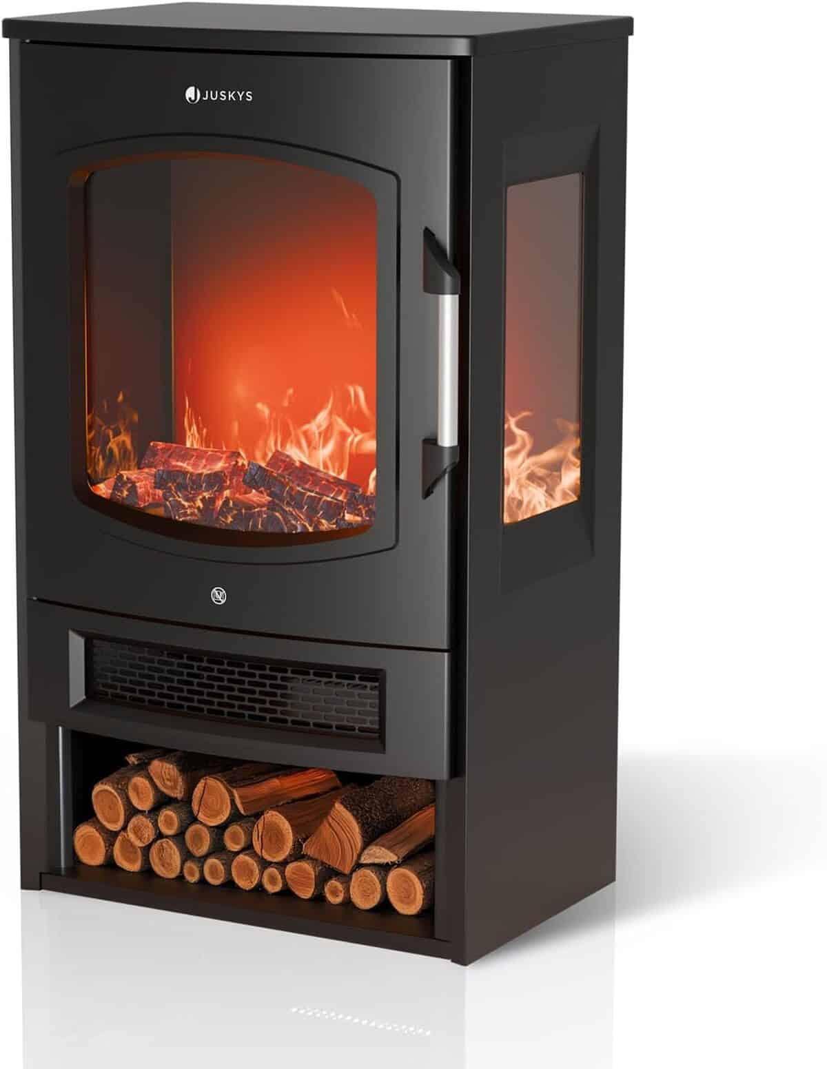 Test de la cheminée électrique Juskys 1800W : élégance et technologie au rendez-vous