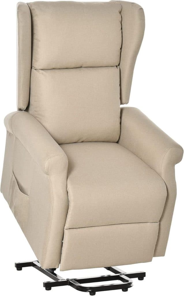 Test du fauteuil releveur relax électrique HOMCOM en lin bleu