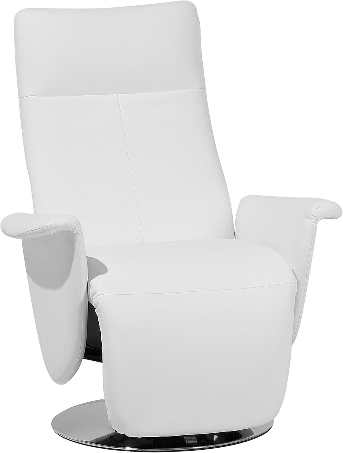 Test : fauteuil relax Beliani en cuir PU blanc, design contemporain