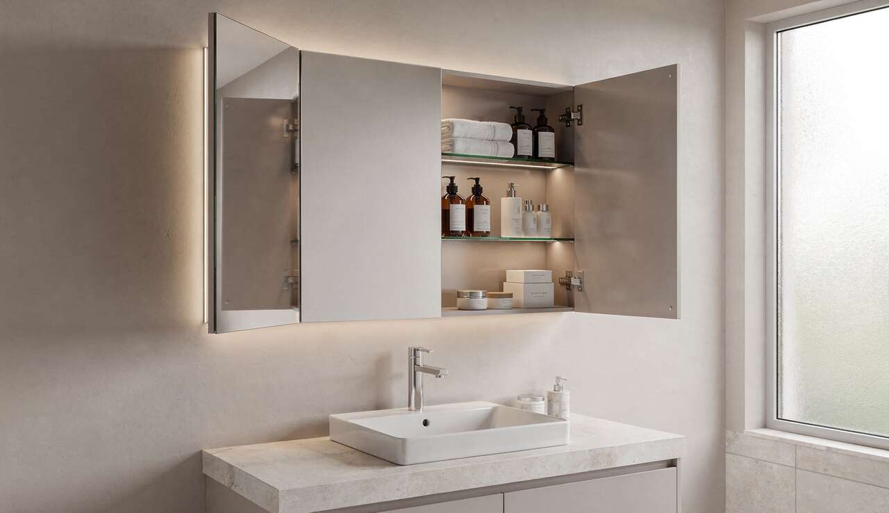 Le meuble miroir : un rangement fonctionnel et esth&eacute;tique