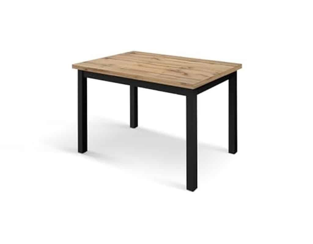 Test de la table extensible Tommaso de Pazzo Design en chêne rustique