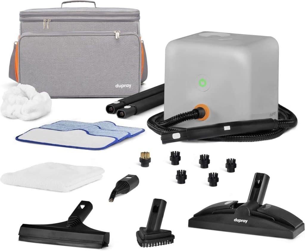 Test du nettoyeur vapeur Dupray Neat Plus : 18 accessoires pour un nettoyage puissant