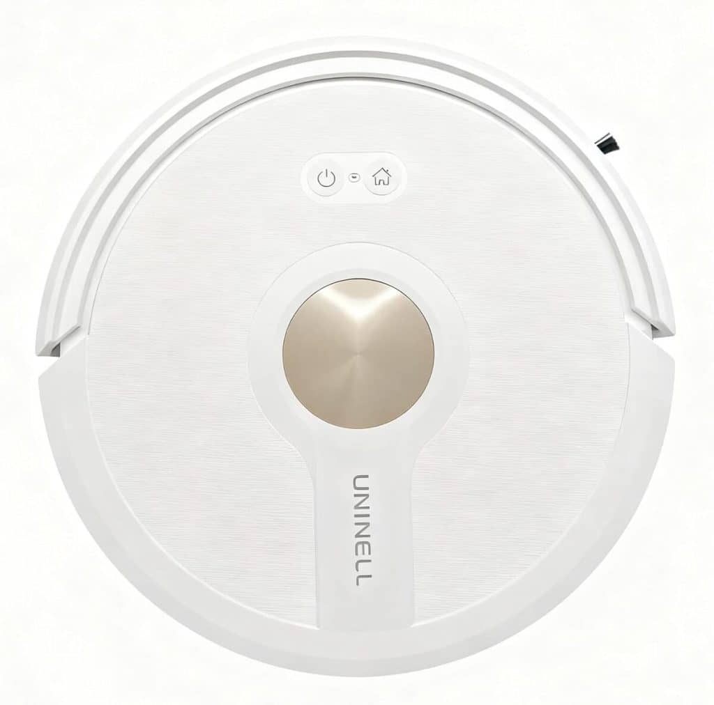 Test du robot aspirateur uninell avec fonction serpillère, beige