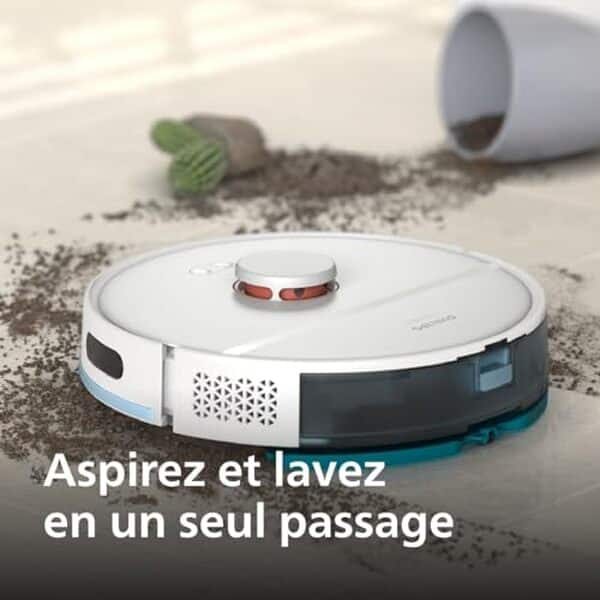 Découvrez notre test détaillé de l'aspirateur robot philips série 2026 : performance laser et station de vidage innovante pour un nettoyage impeccable