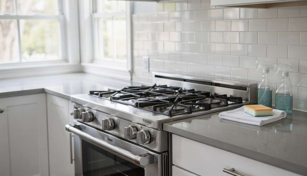 Nettoyer Efficacement Votre Gazinière en 4 Étapes