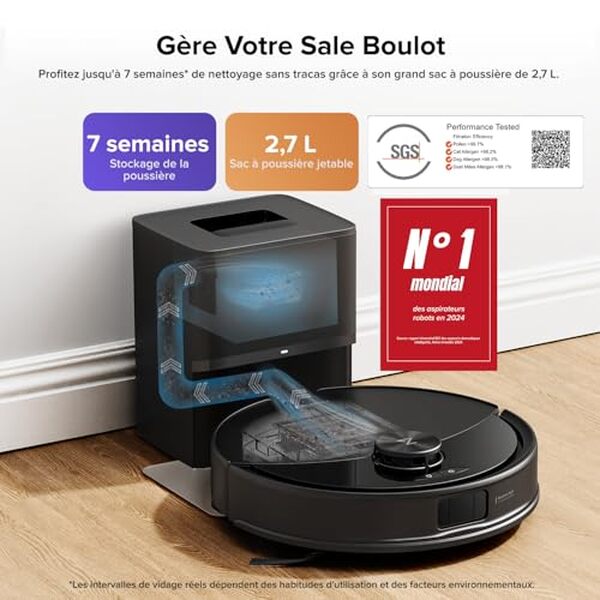 Découvrez le test du roborock Q10 S5+, un aspirateur robot laveur performant équipé d'une station de vidage automatique pour un nettoyage sans effort et efficace.