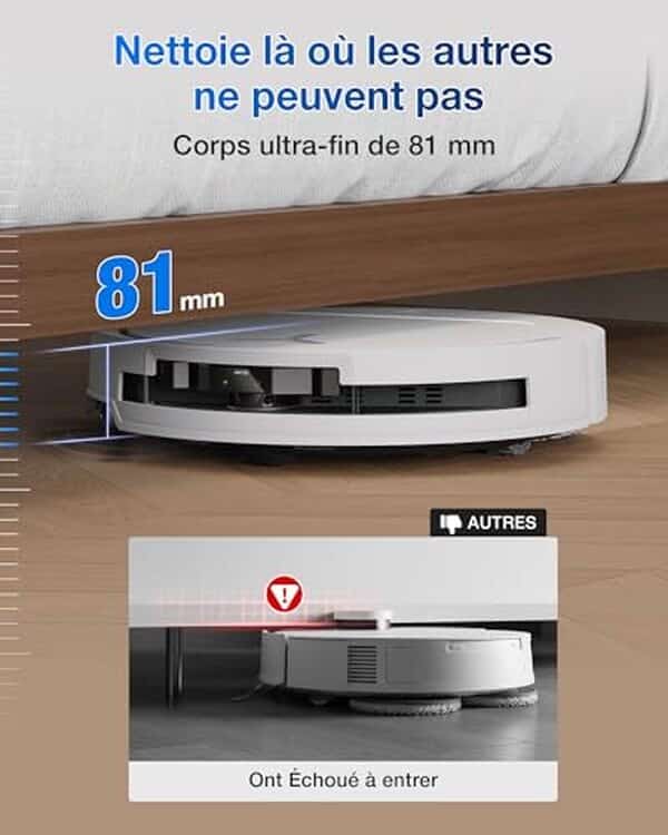 Découvrez l'impressionnante puissance et les fonctionnalités avancées de l'aspirateur robot Ecovacs T50 Pro Omni Gen2 pour un nettoyage sans effort.