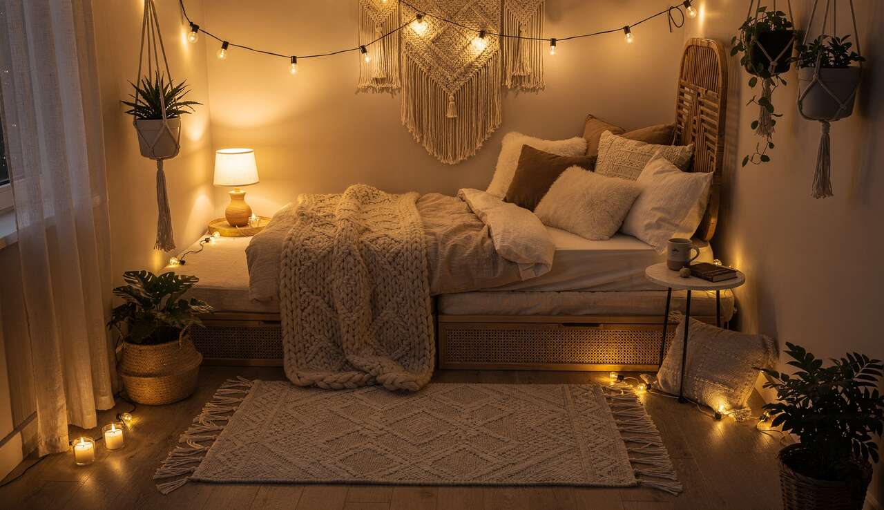 Cr&eacute;er un coin nuit chaleureux dans un studio
