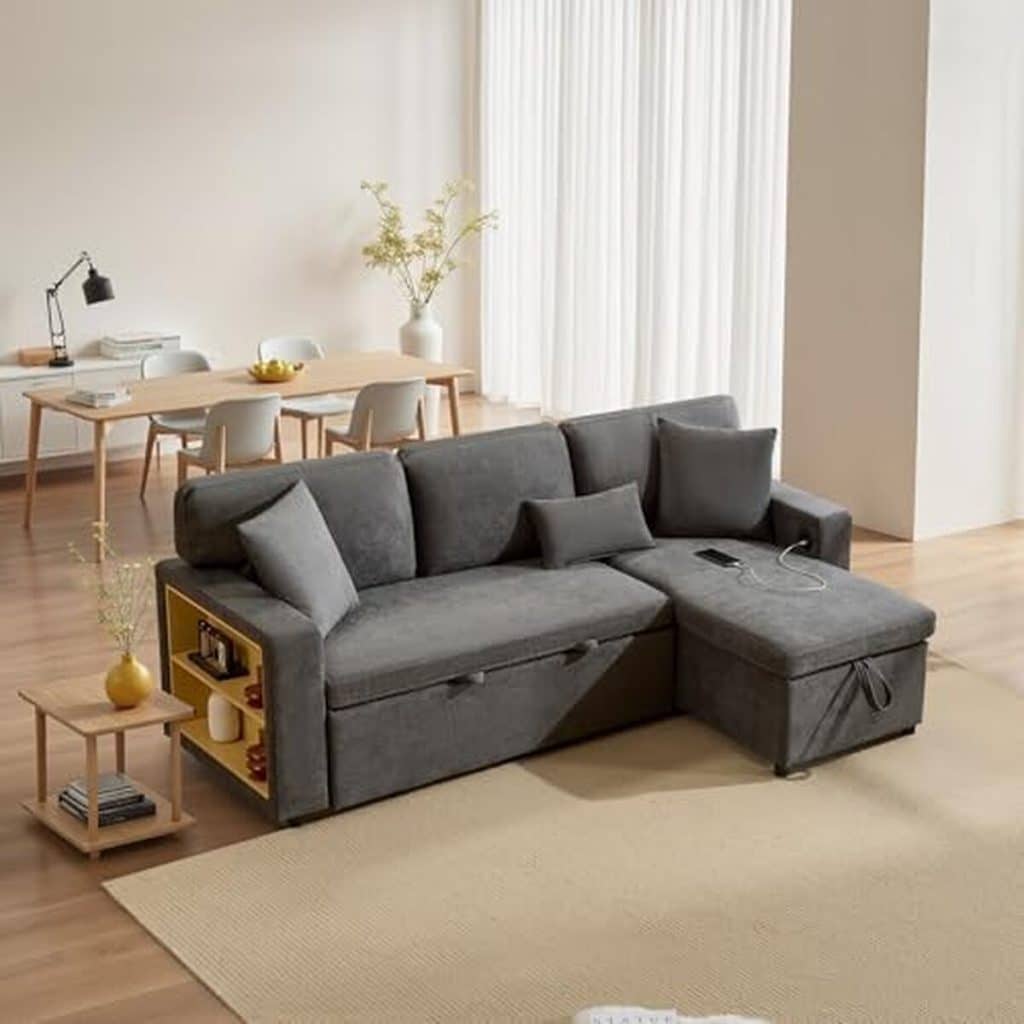 Test du canapé-lit Wyibwy avec port USB et rangement intégré