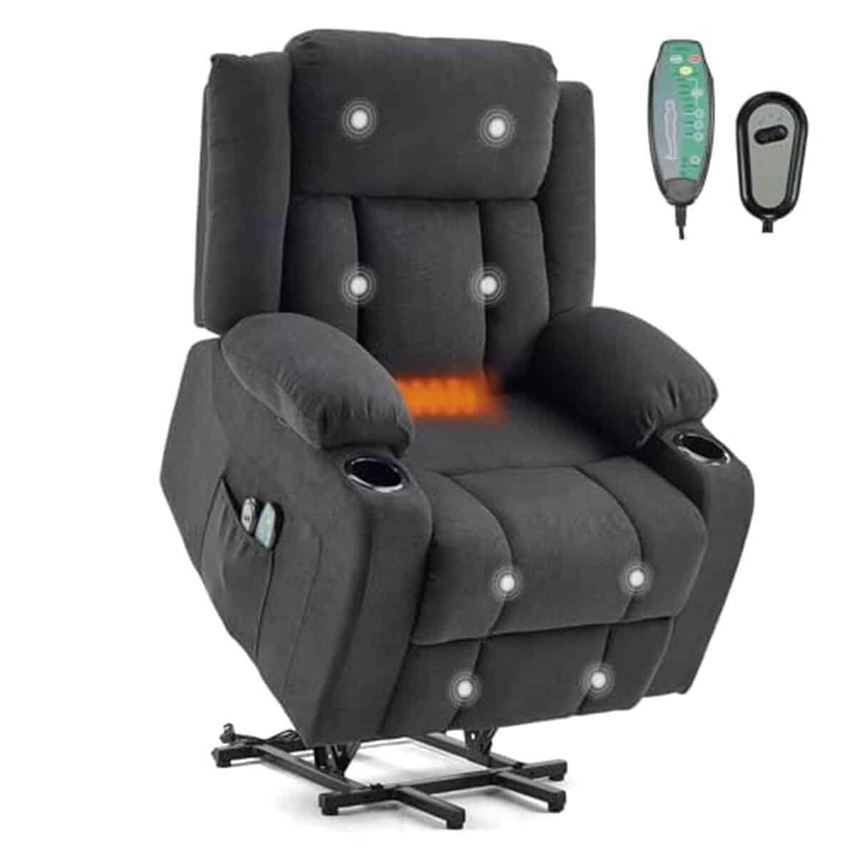 Test du fauteuil releveur électrique Leadzm avec massage et chaleur