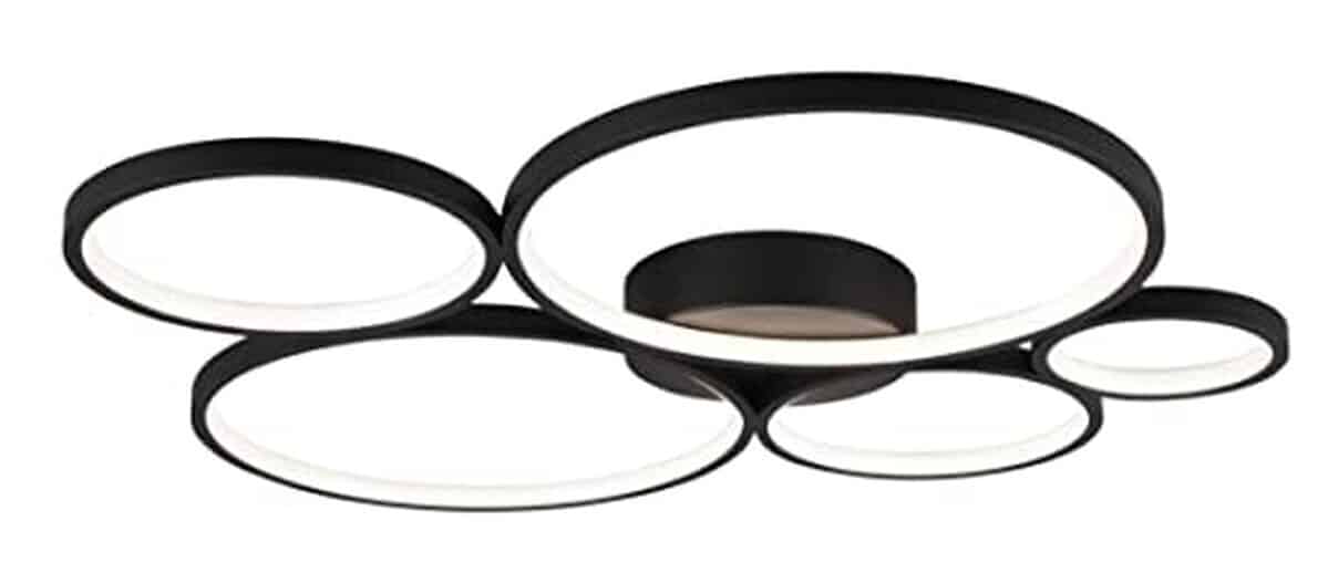 Test : plafonnier Trio Rondo LED noir mat