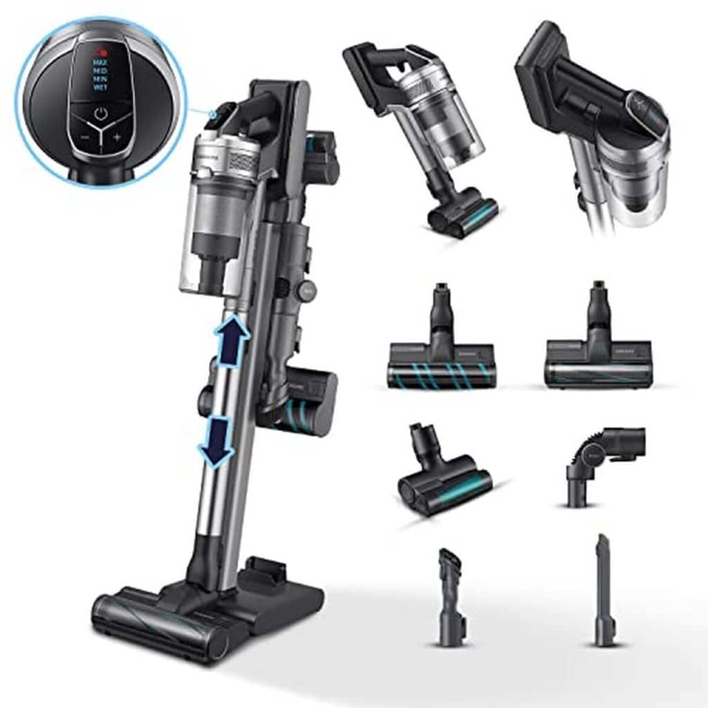 Test : samsung jet™ 90 complete, aspirateur sans fil de 200 W